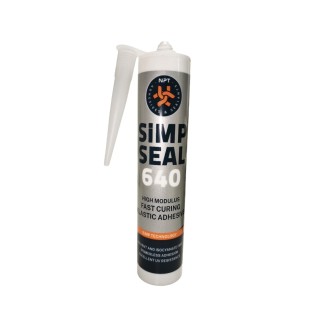1 - SIMP-SEAL 640 Mastic adhésif blanc 290 ml anti UV pour camping-car et bateaux à peindre